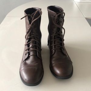 Wet Seal - Brown Combat Boots